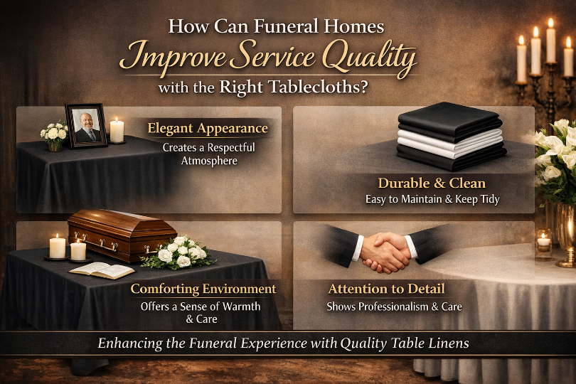 How Can Funeral Homes Improve Service Quality with the Right Tablecloths?